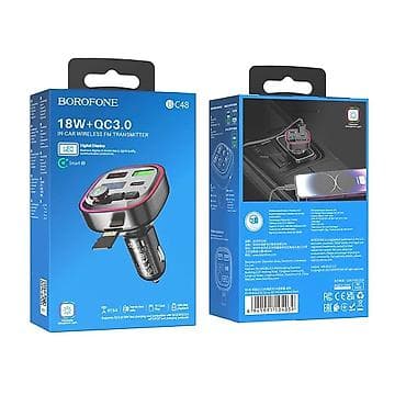 blu: FM-трансмиттер Borofone, BC48, Broad, Bluetooth, цвет: чёрный — 3