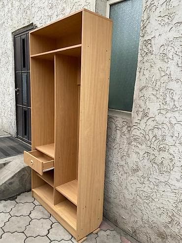 string art: Гарнитур для прихожей, Б/у, Вешалка, Обувница, ДСП, Самовывоз, цвет - Бежевый — 3