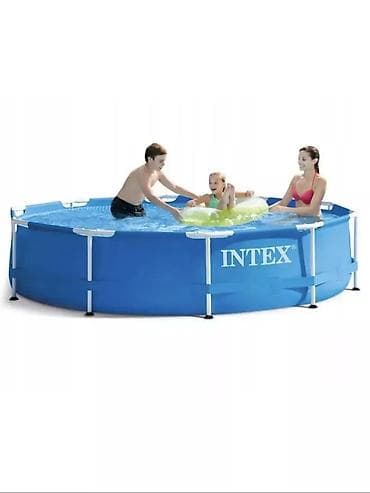 бассейны в бишкеке. каркасные и надувные фото: 🌊 Каркасный бассейн Intex 28200 305×76 см — идеальный отдых для всей — 4