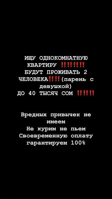делаем справки: Ищем однокомнатную квартиру. Проживать будут 2 человека (парень и — 1