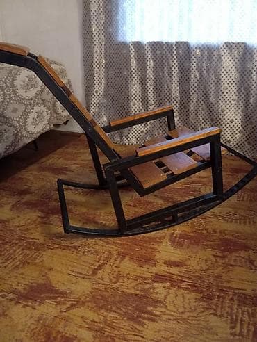 продам кресло качалку: Кресла-качалка, Б/у, Самовывоз, цвет - Коричневый — 8