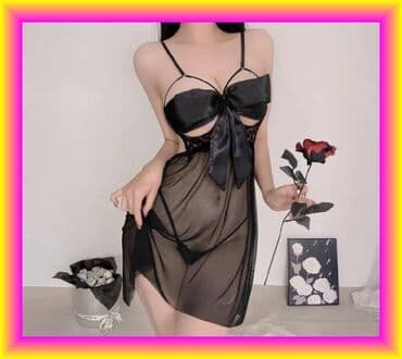 MALIEBE: Пеньюар, Средняя модель, С чашечками at lalafo.kg MALIEBE: Пеньюар, Средняя модель, С чашечками