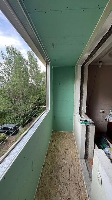 обдирка стен: Утепление и отделка балконов/лоджий под ключ - Монтаж каркаса — 2