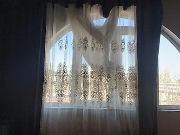 шторка для окна: Тюль с вышивкой для окна - Материал: легкая прозрачная тюлевая сетка — 1