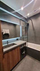 стол раздвижной низкий: Душ кабинасы Төрт бурчтук, Өлчөмү: 2 x 170 см, Поддондун бийиктиги: 8 см,Жабуусу: Тунук — 7