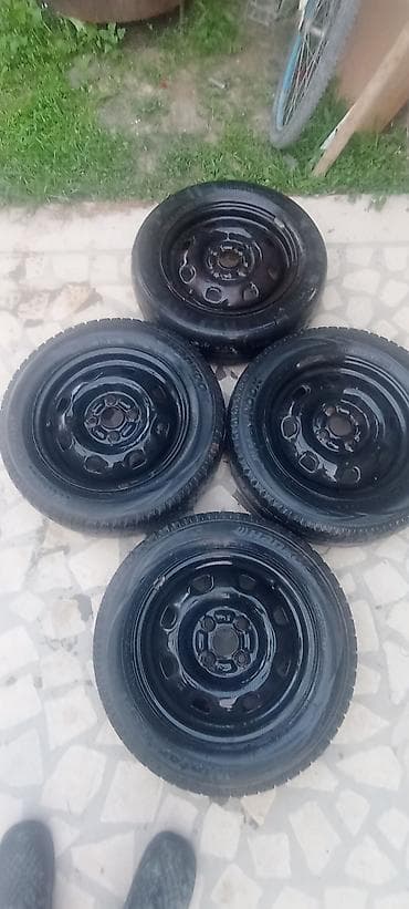 Шиналар жана дисктер: Дөңгөлөктөр монтажда 175 / 65 / R 14, Кыш, Колдонулган, Комплект, Жеңил унаалар, Темир, тешиктери - 4 — 1