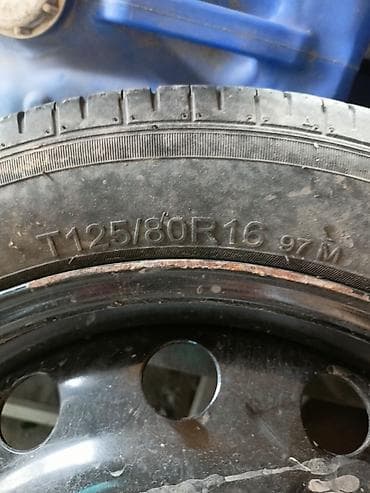 gps treker: Колеса в сборе <130 / 80 / R 16, Запаска, Железные — 1