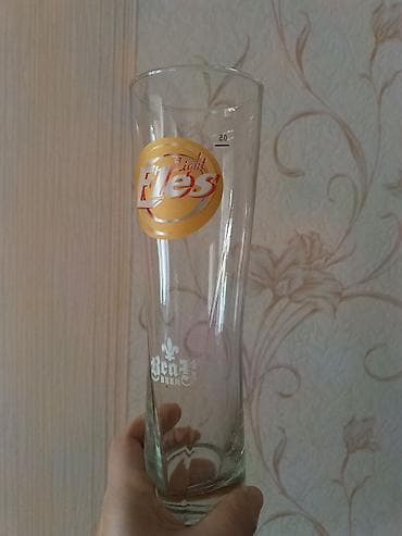 барная: Набор стеклянной посуды для напитков: - Пивная кружка из прозрачного — 3