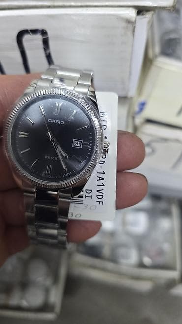 casio a158: Классические часы часы, Casio, Водонепроницаемые, Мужские — 1
