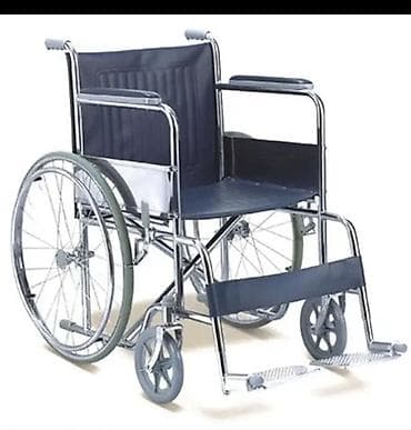 Инвалидная коляска с ручным приводом, складная. Особенности: -