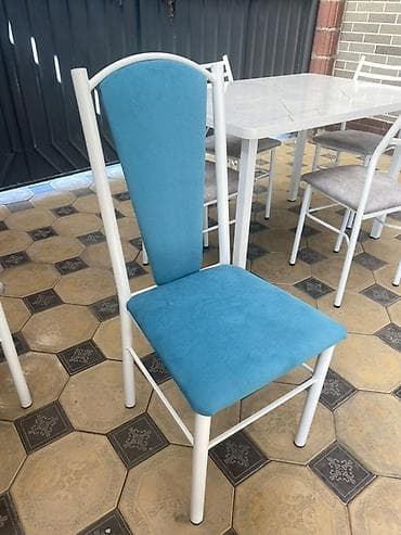 plastik stol stul: Кухонный стол и стул, цвет - Белый — 6