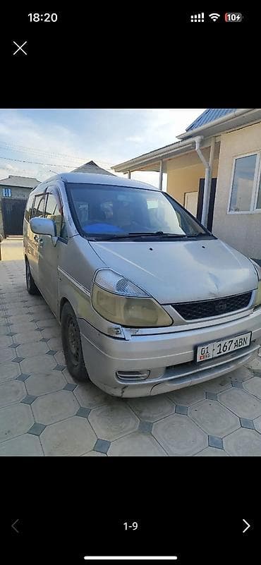 smart money: Nissan Serena: 2001 г., 2 л, Автомат, Газ, Минивэн — 1
