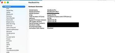 m1: MacBook Pro 14" (2021) M1 Pro 32Gb, SSD 512Gb - Чип: Apple M1 Pro — 3