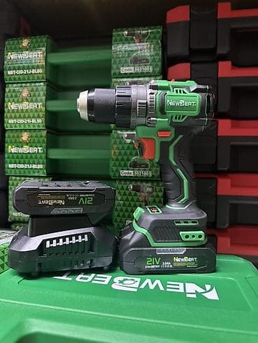 Крепежные инструменты: Аккумуляторная дрель‑шуруповерт NEWBEAT 21V - Бесщеточный двигатель - — 1