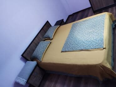 гостевой дом бишкек: 1 бөлмө, Душ кабинасы, Жаздык, жууркан-төшөк каптары, Кондиционер — 2