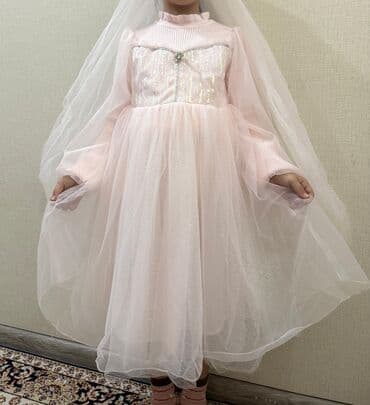 школьные формы для девочек: Детское платье, цвет - Розовый, Новый — 3