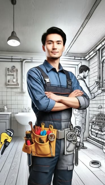 скачать прайс лист на строительные работы: Сантехник по городу Кара-Балта
 Стаж более 7-8 лет Вызов 300 сом — 1