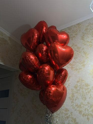 Ремонт и строительство: Набор воздушных шаров «Сердца» из фольги - Форма: сердце - Цвет — 1