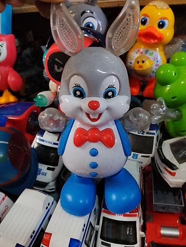 Интерактивная игрушка «Зайчик» с подсветкой и звуком. - Материал