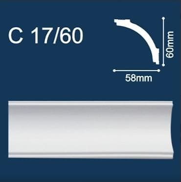 С17/60 плинтус потолочный экструдированный - Фабрика: Solid - Страна