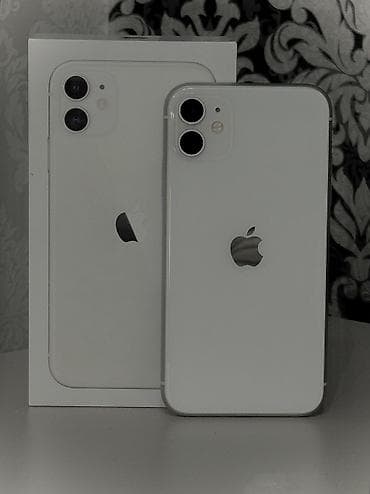 айфон 11 недорого бу: IPhone 11, Б/у, 64 ГБ, Белый, Чехол, Коробка, 92 % — 1