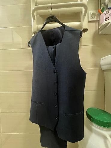 Мужской костюм, 2XL, Новый, цвет - Синий, Бесплатная доставка at lalafo.kg Мужской костюм, 2XL, Новый, цвет - Синий, Бесплатная доставка