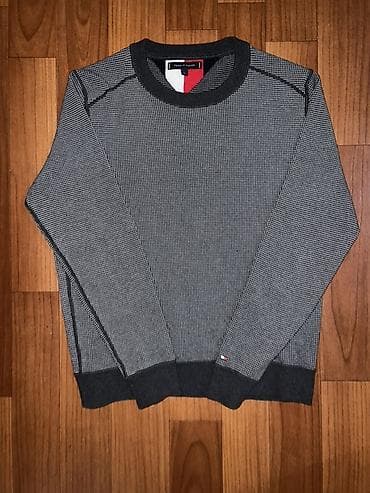 fred perry: Мужской свитер, L, Tommy Hilfiger, Б/у, цвет - Серый, Самовывоз — 1