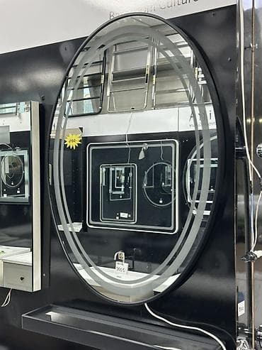 study lamp: Круглое зеркало для ванной с подсветкой - Форма: круг. - Подсветка — 2