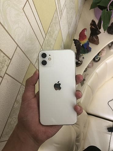 iphone 3g: IPhone 11, Б/у, 128 ГБ, Белый, Чехол, 73 % — 1