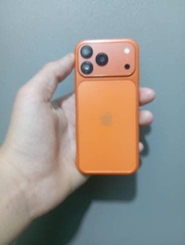 чехол на: Яркий оранжевый чехол для смартфона в стиле iPhone с акцентной верхней — 2