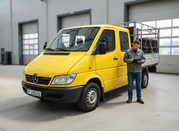 диск на sprinter: Грузовик, Mercedes-Benz, Дубль, Б/у — 1