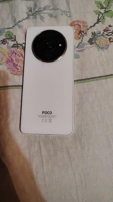 купить бу телефон redmi: Poco C61, Б/у, 128 ГБ, цвет - Белый, 2 SIM — 1