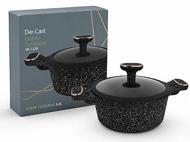 fire maple: Кастрюля с крышкой Die-Cast Granite Cookware VK-T428 - Диаметр: 28 см — 1