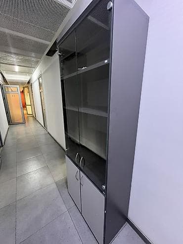 Офисные кресла: Офисный шкаф, цвет - Серый, ЛДСП — 2