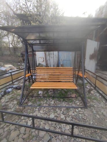 садовые кресла: Садовые качели Металл, Со спинкой, С крышей — 12
