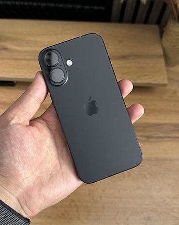 монитор компа: IPhone 16, Б/у, 128 ГБ, Черный, Коробка, 100 % — 2