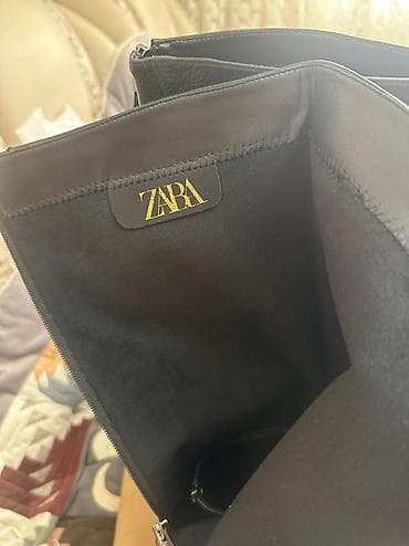 Сапоги: Сапоги, 38, Zara, Новый, цвет - Черный, Платная доставка — 6