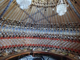 купить юрты: Юрта из войлока с орнаментом - Традиционная круглая юрта с каркасом и — 2