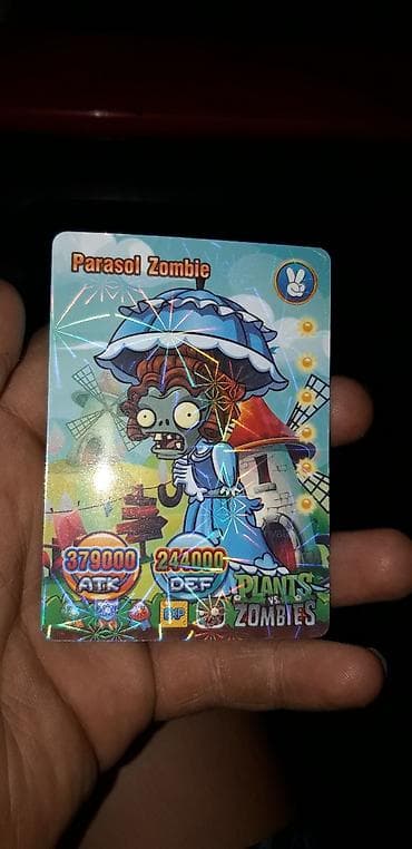 Коллекционные карточки Plants vs. Zombies — набор из 4 голографических lalafo.kg да Коллекционные карточки Plants vs. Zombies — набор из 4 голографических