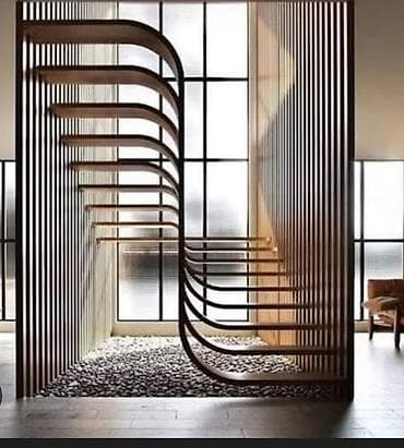 Дом и сад: Декоративная перегородка-лестница в современном стиле - Скульптурная — 1