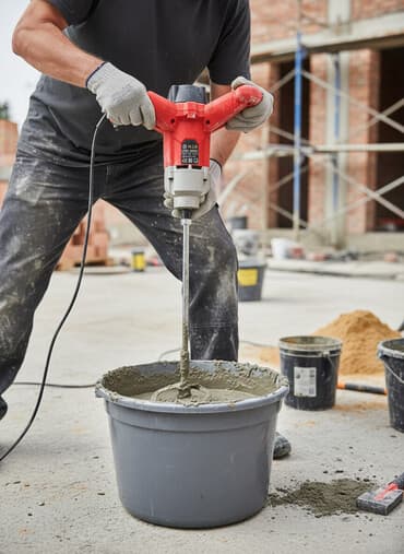 инструменты для покраски: Электрический строительный миксер для смешивания растворов и смесей — 1