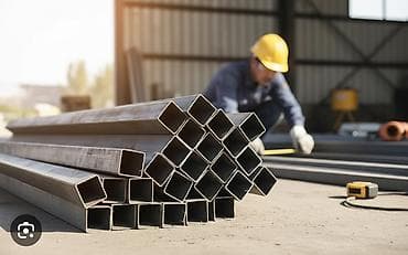 Квадратные профильные трубы из металла, представленные в различных