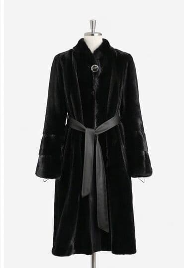 Шуба, Норка, По колено, XL at lalafo.kg Шуба, Норка, По колено, XL