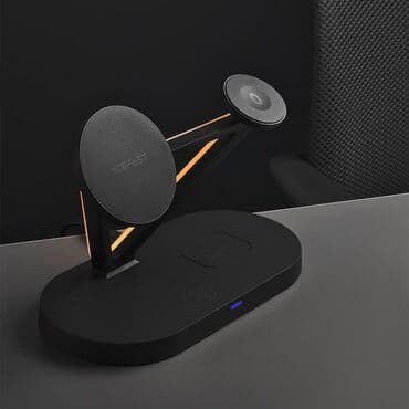 универсальные мобильные батареи подходят для зарядки мобильных телефонов одновременная зарядка четырех устройств: Беспроводная зарядка 3в1 acefast настольная беспроводная зарядка с — 3