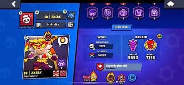 Игровой аккаунт Brawl Stars Основное: - Ник: SB | ZXERK - Тег