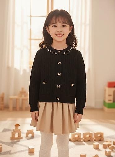 стильную детскую одежду: Комплект, цвет - Бежевый — 1