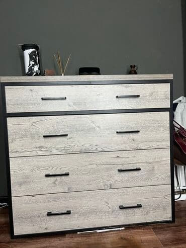 комод кровать трансформер: Комод для одежды, Б/у, Без зеркала, ЛДСП, цвет - Серый — 2