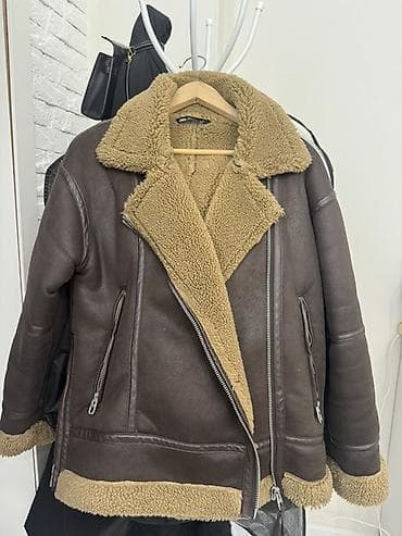 Дубленка, Авиатор, Оверсайз, XS