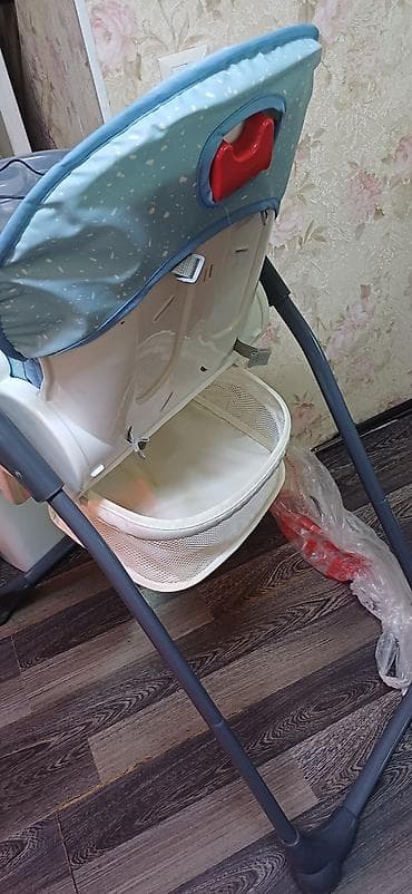 chair table: Стульчик для кормления, Другой бренд, Пластик, Другой вид, цвет - Голубой — 2