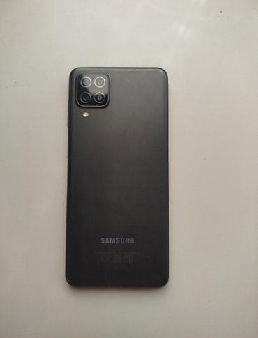 16e iphone: Samsung Galaxy A12, Б/у, 128 ГБ, цвет - Черный, 2 SIM — 1